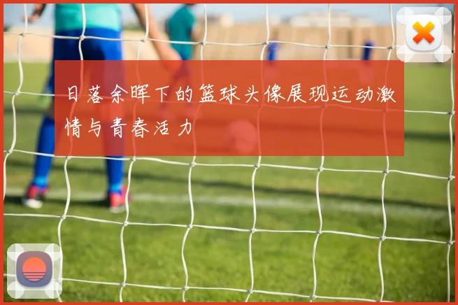 日落余晖下的篮球头像展现运动激情与青春活力